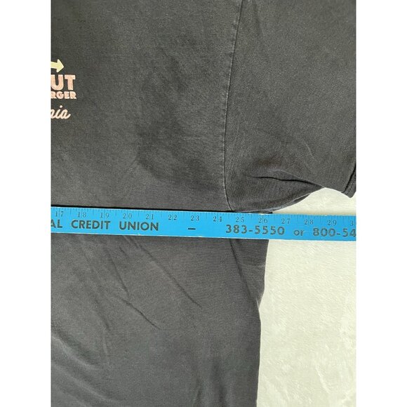 Vintage In N Out Burger T-Shirt Size 3XL Black Faded Hot Rod Fire Bird - Picture 7 of 11